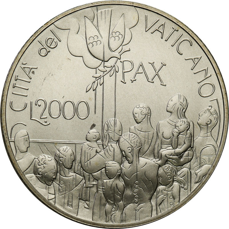 Watykan. 10.000 Lire 2001 - Jan Paweł II